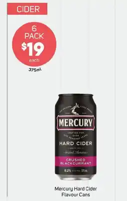 Foodland Mercury hard cider flavour cans offer
