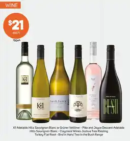 Foodland K1 adelaide hills sauvignon blanc or grüner veltliner offer