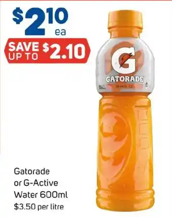 Foodland Gatorade or g-active water offer