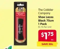 Spar Shoe laces blacshoe laces black offer