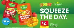 Spar Boost yoghurt pouches offer