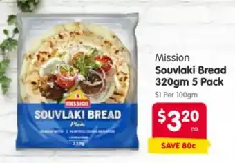Spar Mission souvlaki bread offer
