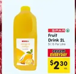 Spar Fruit Drink offer