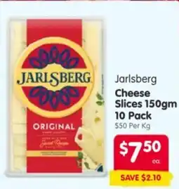 Spar Jarlsberg cheese slices offer