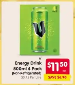 Spar V energy drink offer