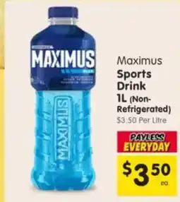 Spar Maximus sports drink offer