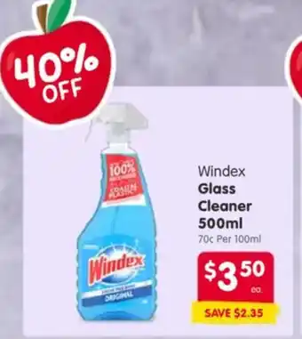 Spar Windex glass cleaner offer