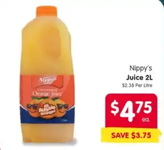 Spar Nippy's Juice offer