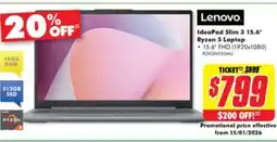 The Good Guys IdeaPad Slim 3 Ryzen 5 Laptop offer