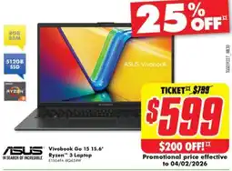 The Good Guys Asus vivobook go 15 offer