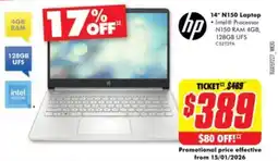 The Good Guys N150 laptop intel offer