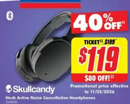 The Good Guys Hesh active noise cancellation headphones offer