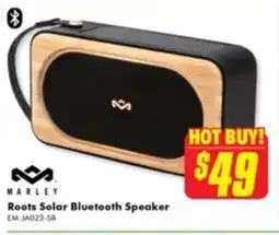 The Good Guys Roots solar bluetooth speaker offer