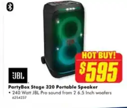 The Good Guys Partybox stage 320 portable speaker offer