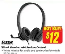 The Good Guys Wired headset with in-line control offer