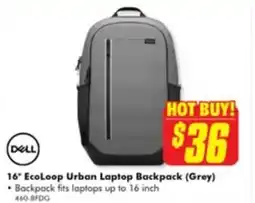 The Good Guys Ecoloop urban laptop backpack (grey) offer