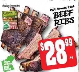 Farmer Jack's Beef ribs offer