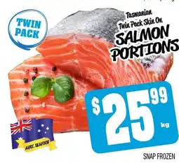 Farmer Jack's Salmon portions offer