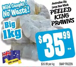 Farmer Jack's Peeled king prawns offer