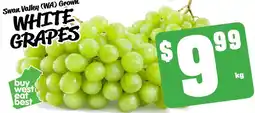 Farmer Jack's White grapes offer