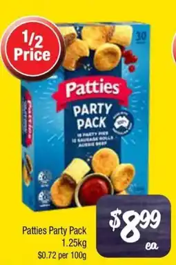 Farmer Jack's Patties party pack offer