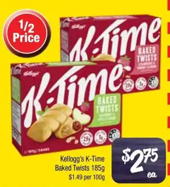 Farmer Jack's Kellogg's k-time baked twists offer