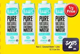 Farmer Jack's Raw c coconut water offer