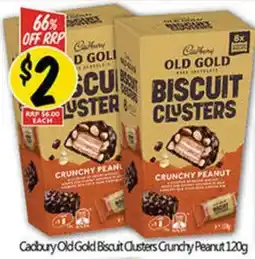 NQR Cadbury Old Gold Biscuit Clusters Crunchy Peanut offer