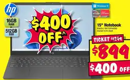 JB Hi-Fi 15" notebook offer