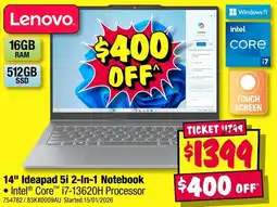 JB Hi-Fi ideapad 5i 2-in-1 notebook offer