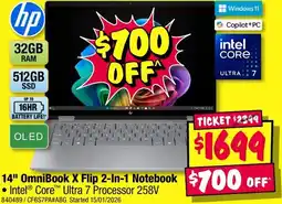 JB Hi-Fi Omnibook x flip 2-in-1 notebook offer