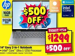 JB Hi-Fi Envy 2-in-1 notebook offer