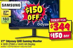 JB Hi-Fi Odyssey qhd gaming monitor offer