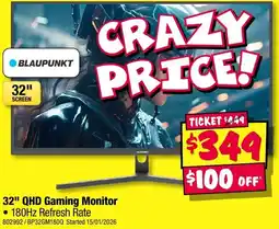 JB Hi-Fi Qhd gaming monitor offer