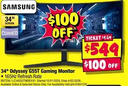 JB Hi-Fi Odyssey g55t gaming monitor offer