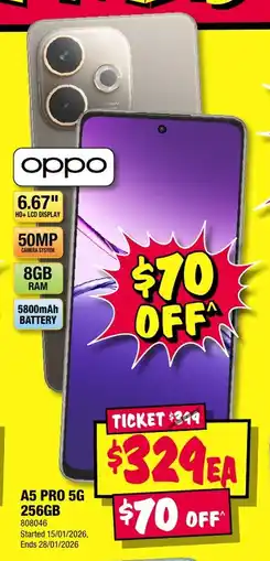 JB Hi-Fi oppo A5 pro 5G offer