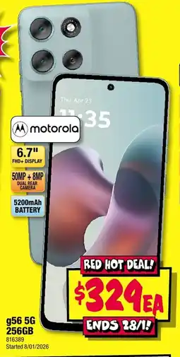 JB Hi-Fi Motorola g56 5G 256 GB offer