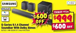 JB Hi-Fi SAMSUNG Q-Series 9.1.4 Channel Soundbar With Dolby Atmos offer