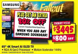 JB Hi-Fi SAMSUNG 4K Smart AI OLED TV offer