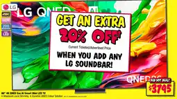 JB Hi-Fi LG 4K QNED Evo Al Smart Mini LED TV offer
