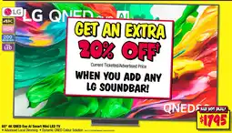 JB Hi-Fi LG 4K QNED Evo Al Smart Mini LED TV offer