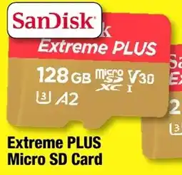 JB Hi-Fi SanDisk Extreme PLUS Micro SD Card offer