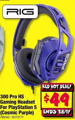 JB Hi-Fi RIG 300 Pro HS Gaming Headset For PlayStation 5 (Cosmic Purple) offer