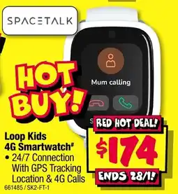 JB Hi-Fi SPACETALK Loop Kids 4G Smartwatch offer