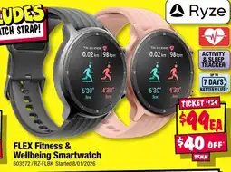 JB Hi-Fi Ryze FLEX Fitness & Wellbeing Smartwatch offer