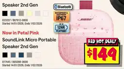 JB Hi-Fi SoundLink Micro Portable Speaker 2nd Gen offer