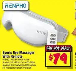 JB Hi-Fi RENPHO Eyeris Eye Massager With Remote offer