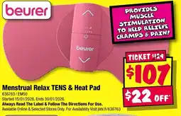 JB Hi-Fi beurer Menstrual Relax TENS & Heat Pad offer