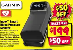JB Hi-Fi GARMIN Index™ Smart Blood Pressure Monitor offer
