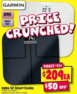 JB Hi-Fi GARMIN Index S2 Smart Scales offer